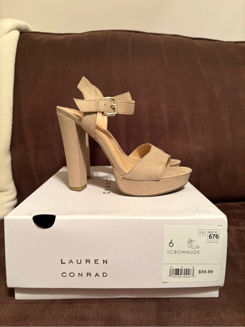 Lauren Conrad “Bow” high heel platform sandals